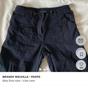 Brandy Melville navy Cargo pants